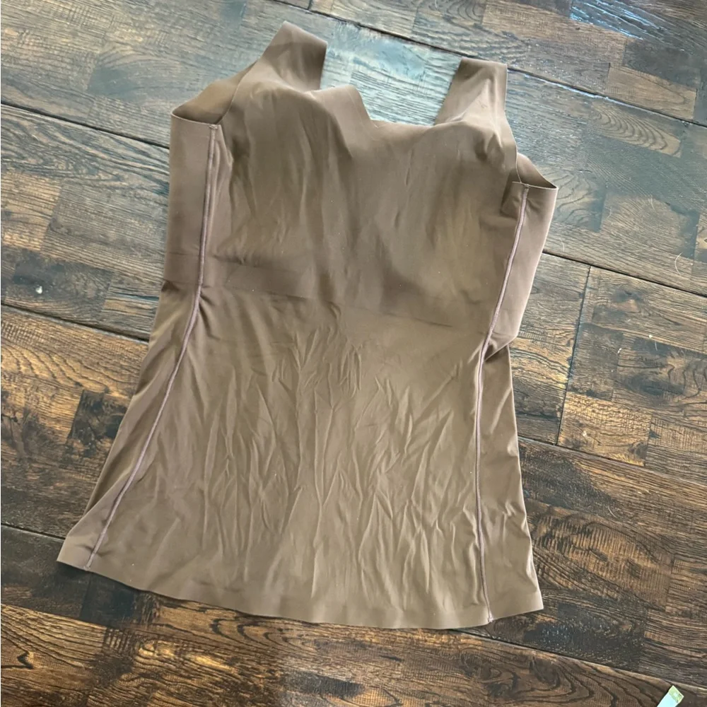 Evelyn & Bobbie Seamless Shaping Tank with Built-In Cups - Brown - Picture 6 of 15